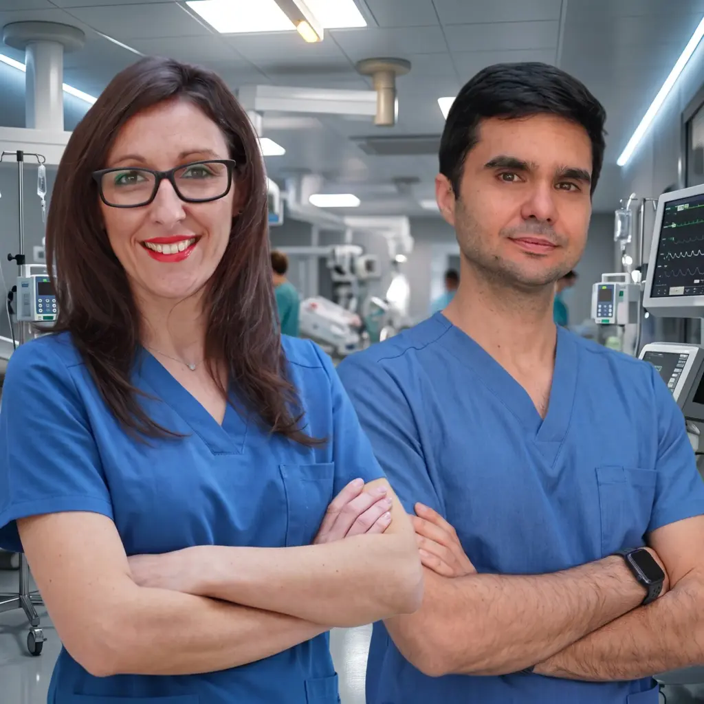 profesores-uci-elena-raul Webinar Uci Monitorizacion Hemodinamica Invasiva 2